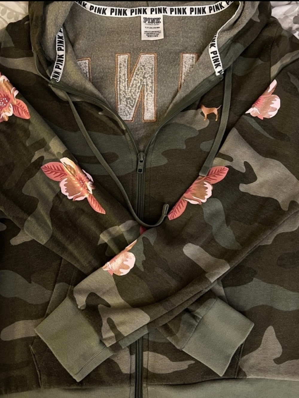 VS PINK Camo Bling Hoodie